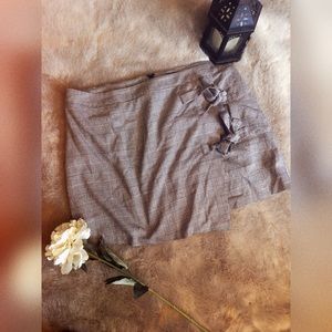 Forever21 plaid tie skort